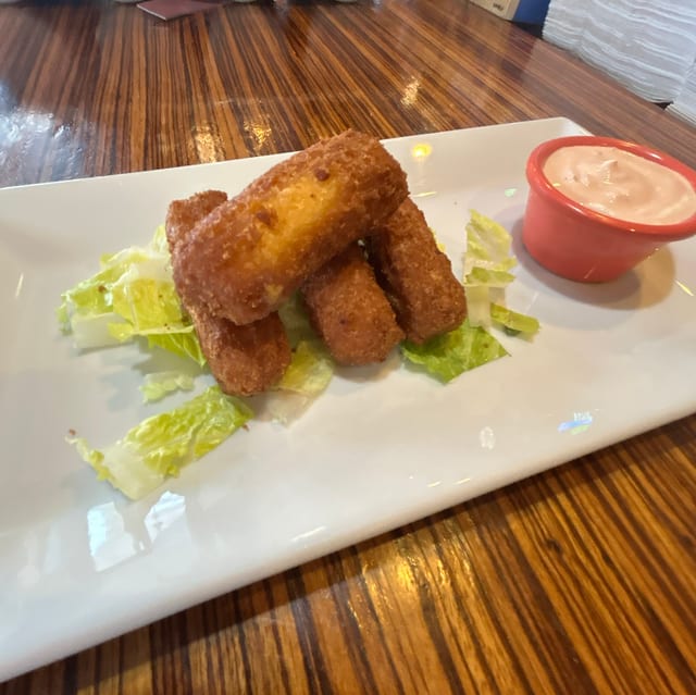 Mozzarella Sticks with Spicy Arbol.