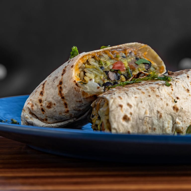 Delicious Chicken Burrito Awaits