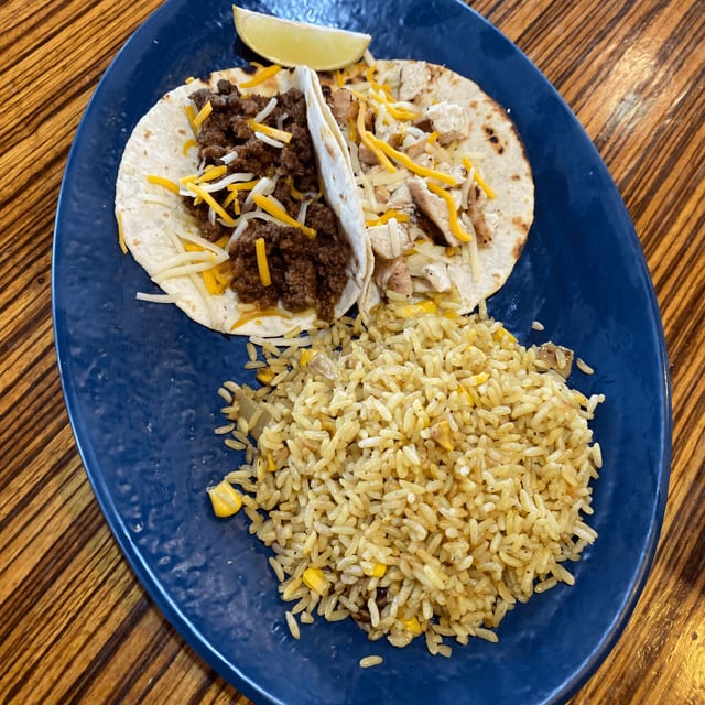 2 Beef Tacos.