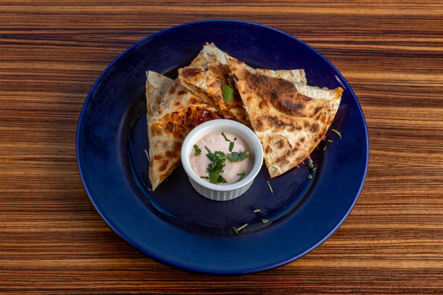 Maple Mango Chicken Quesadilla.
