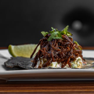 Baked BBQ Brisket Taco