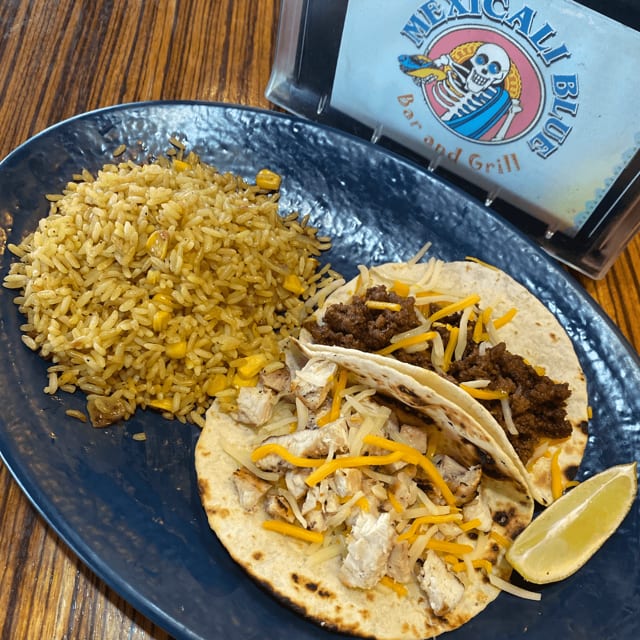 2 Chicken Tacos.