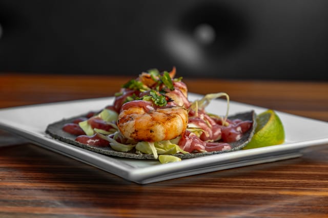 Garlic Shrimp Taco.